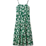 GAP V-TIERED Dámske šaty, zelená, veľkosť