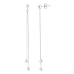 Beneto Stříbrné náušnice AGUP1838