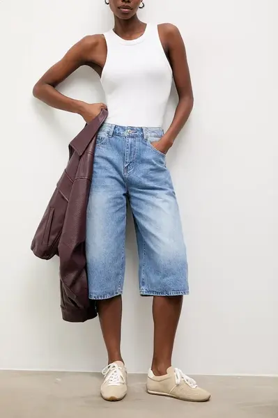 Džínové šortky Answear.LAB