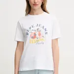 Bavlněné tričko Pepe Jeans VENUSA bílá barva, PL506056