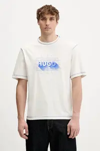 Bavlněné tričko Hugo Blue Nothal