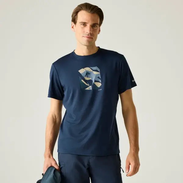 Pánské funkční tričko regatta fingal tmavě modrá 4xl