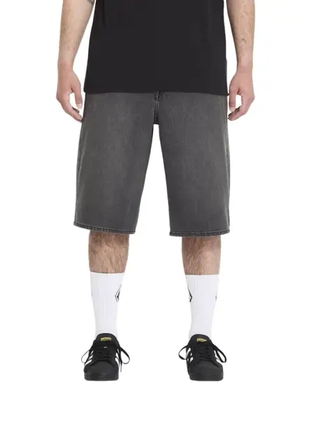Volcom pánské kraťasy Chillow Denim Short 24 Black Grey | Černá | Velikost 36