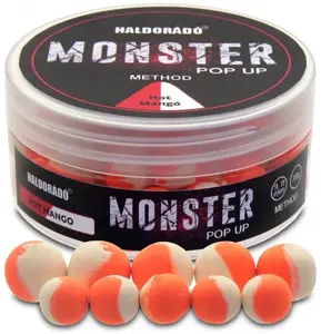 Haldorádó plovoucí boilie pop-up method monster 30 g 9+11 mm - hot mango