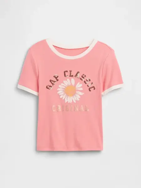 GAP dievčenské tričko s logom