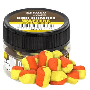 Carp zoom duo dumbels wafters 10x14 mm 15 g - mango broskev