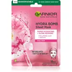 Garnier Textil Masks Hydra Bomb plátýnková maska s rozjasňujícím účinkem 28 g