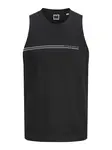 JACK & JONES Tričko 'JCOFUSION'  čierna / biela