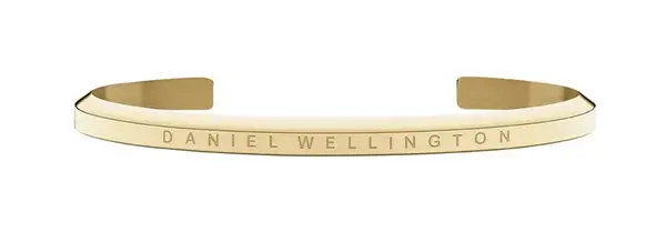 Daniel Wellington Módní pevný pozlacený náramek Classic DW0040000 L: 18,5 cm