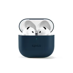 Silikonové pouzdro Epico pro AirPods 4, modrá