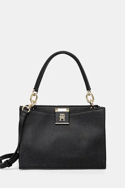 Kabelka Tommy Hilfiger černá barva, AW0AW17190