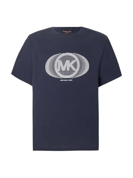 Michael Kors Tričko 'VICTORY'  tmavomodrá / biela