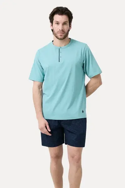 Pánské pyžamo krátké JOAQUIM M Zelená