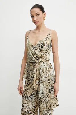 Halenka Marciano Guess GISELLE dámská, béžová barva, vzorovaná, 5GGH04 7298A
