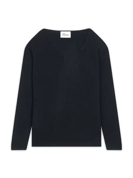 JUST CASHMERE Sveter 'Fiona'  čierna