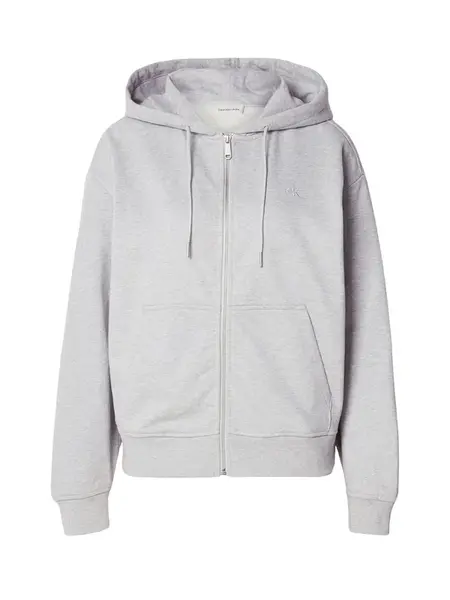 Calvin Klein Jeans Tepláková bunda  svetlosivá