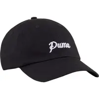 Puma ESSENTIALS SCRIPT DAD CAP Šiltovka, čierna, veľkosť