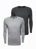 Ombre Men's V-NECK longsleeve set - mix 2