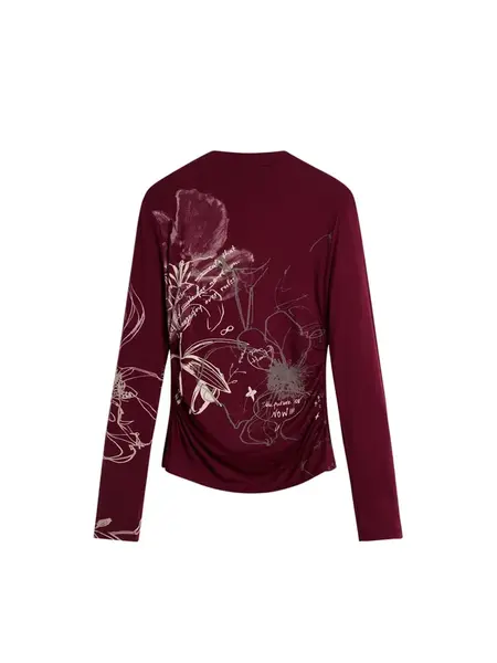 Desigual Tričko  červená / biela
