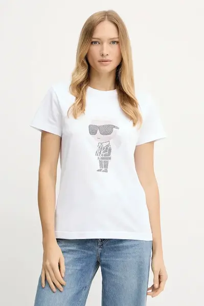 Bavlněné tričko Karl Lagerfeld