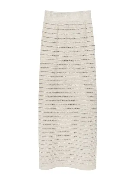 Pull&Bear Sukňa  šedobiela