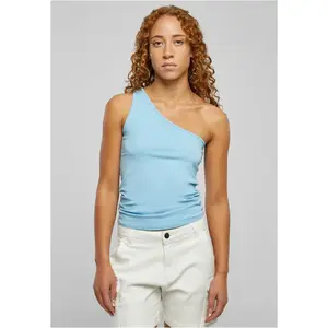 Women's asymmetrical top balticblue