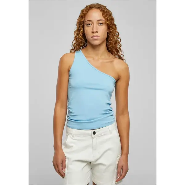 Women's asymmetrical top balticblue
