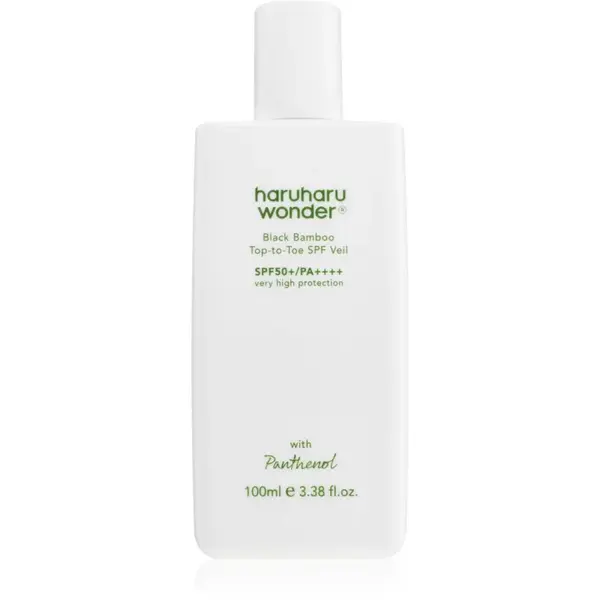 Haruharu Wonder Black Bamboo Top-to-Toe SPF Veil ľahký ochranný fluid na telo a tvár SPF 50+ 100 ml