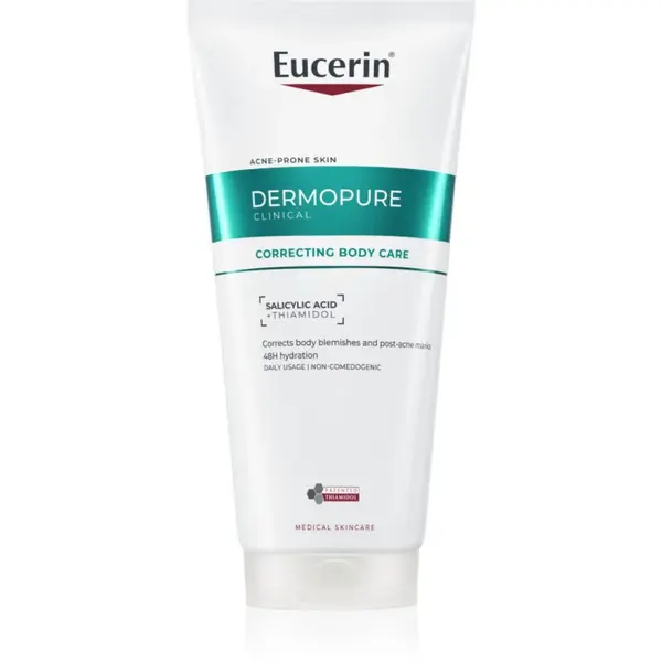 Eucerin DermoPure Clinical Correcting Body Care telový krém proti nedokonalostiam aknóznej pleti 200 ml