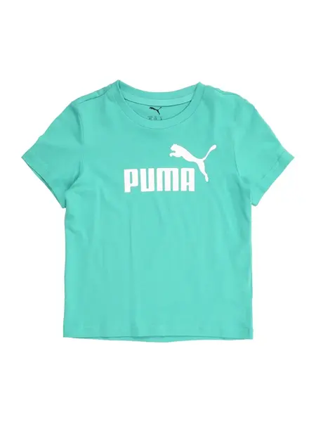 PUMA Tričko 'ESS No. 1'  tyrkysová / biela