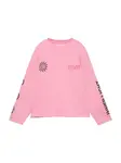 Pull&Bear Oversize tričko  tmavohnedá / ružová / svetloružová / čierna