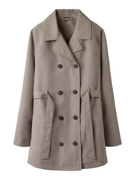 TWO SOON Kabát  tmavobéžová