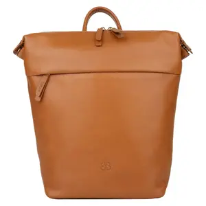 Rolovací dámsky kožený batoh Bellicci Kimora – koňak