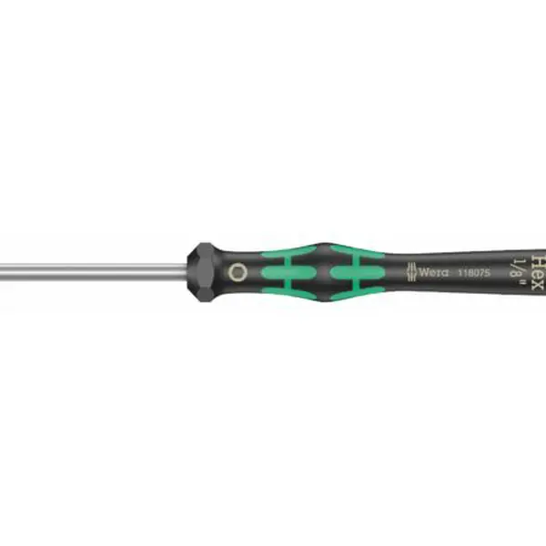 Wera 118075 Šroubovák šestihranný 1/8"x60 mm k použití v elektronice Kraftform Micro typ 2
