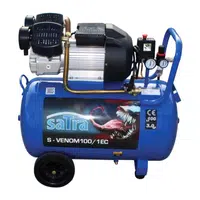 Kompresor olejový, pojízdný, 100 l, 2,2 kW, 230 V - SATRA