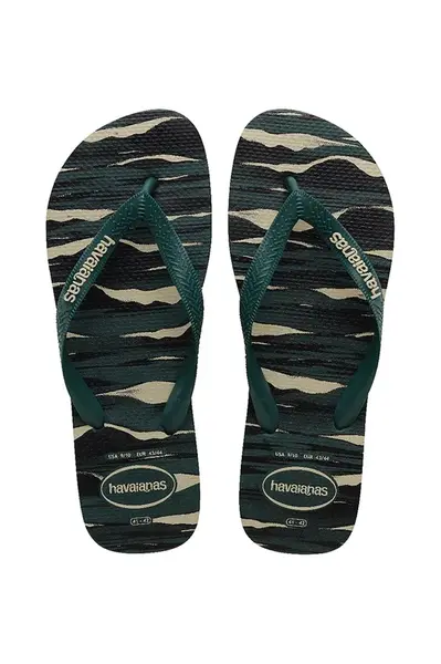 Žabky Havaianas TOP CAMU PANTANAL pánské, zelená barva, 4141398.5266