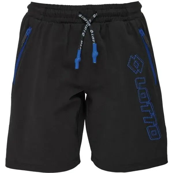 Lotto LIPPO Chlapecké úpletové šortky, černá, velikost 164-170