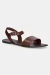 Kožené sandály Vagabond Shoemakers TIA 2.0 dámské, hnědá barva, 5931-101-27