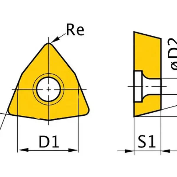 OPTIMUM Břitové destičky W/80°, 5 ks