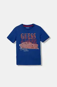 Dětské bavlněné tričko Guess