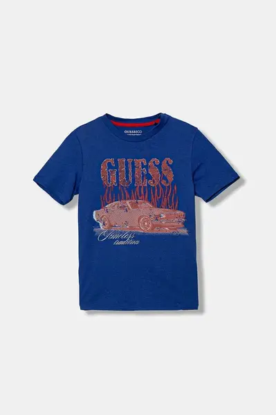 Dětské bavlněné tričko Guess