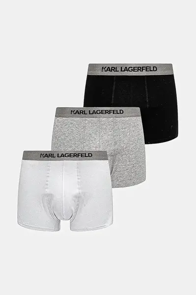 Karl Lagerfeld přiléhavé boxerky pánské bavlněné s elastanem 3-pack