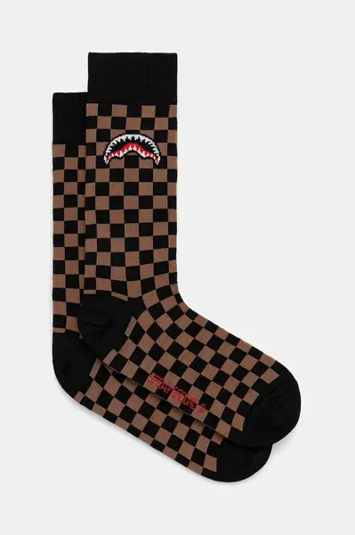 Ponožky Sprayground hnědá barva, SP15020BRWN