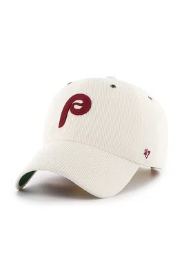 Kšiltovka 47 brand MLB Philadelphia Phillies béžová barva, s aplikací, B-TCDCU19IWS-SS