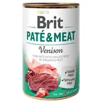 BRIT Paté & meat venison konzerva pro psy 400 g