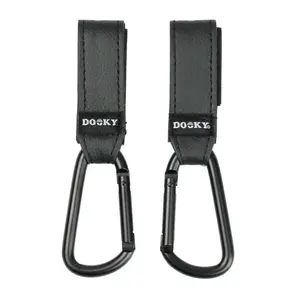 Dooky Háčky na kočárek Buggy Hook Small 2 ks black