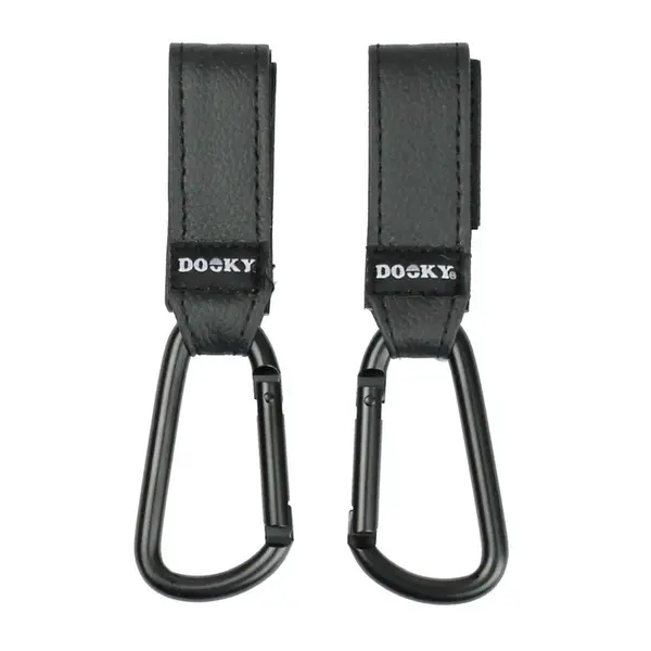 Dooky Háčky na kočárek Buggy Hook Small 2 ks black
