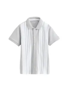 Next Košeľa  sivá / biela