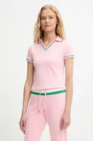 Polo tričko Juicy Couture SHRUNKEN POLO TEE