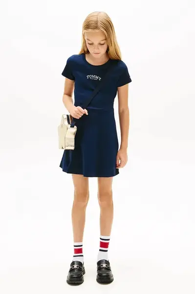 Dětské bavlněné šaty Tommy Hilfiger